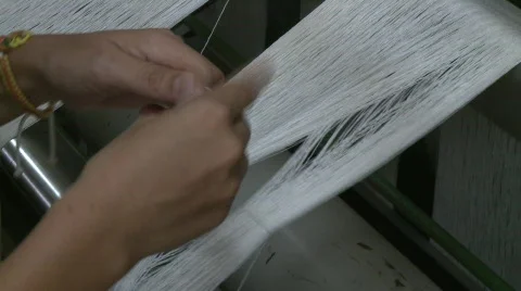 Silk making Stock Footage 576558