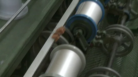 Silk making Stock Footage 576649