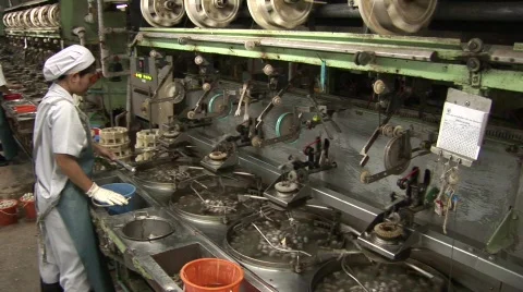 Silk making Stock Footage 583391