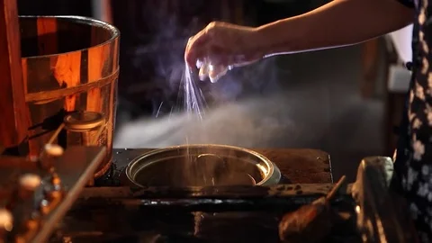 Silk Making, traditional way 스톡 동영상 78088810