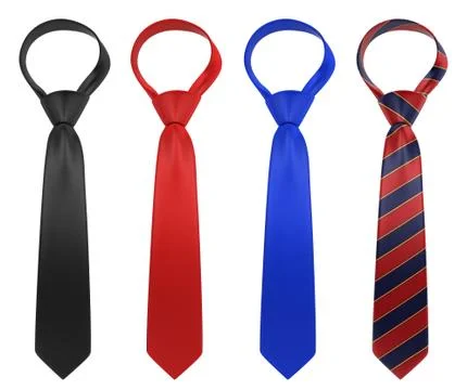 Silk neckties Stock Illustration