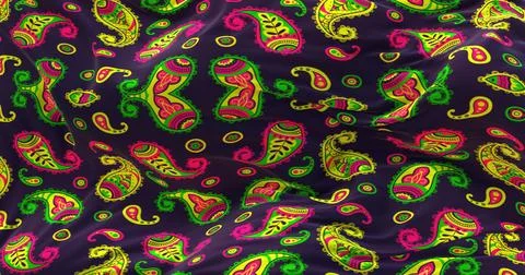 Silk pattern waving background 4k Stock Photos