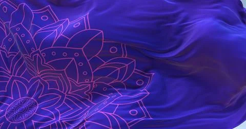 Silk pattern waving background 4k Stock Photos