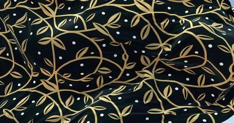 Silk pattern waving background 4k 写真素材