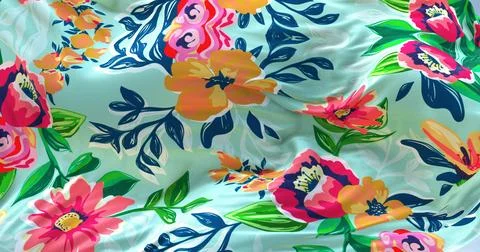 Silk pattern waving background 4k Stock Photos