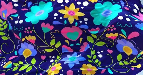 Silk pattern waving background 4k Stock Photos