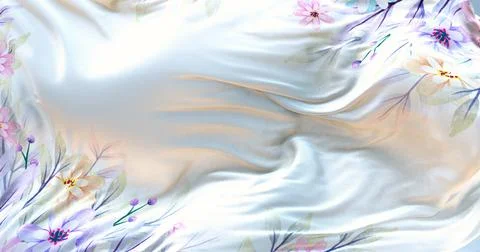 Silk pattern waving background 4k 写真素材