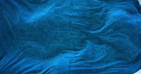 Silk pattern waving background 4k 写真素材