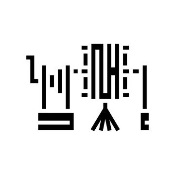 Silk reel glyph icon vector illustration Stock Illustration