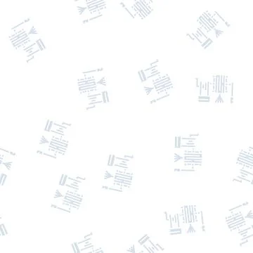 Silk reel glyph seamless pattern 库存插图