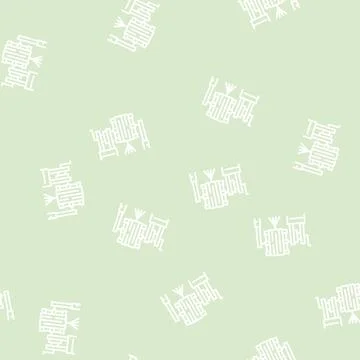 Silk reel line seamless pattern Stock Illustration