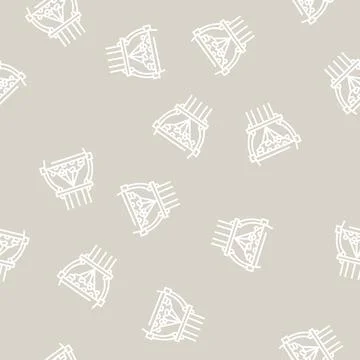 Silk reeling line seamless pattern 库存插图