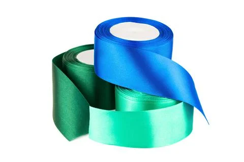 Silk ribbons Stock Photos