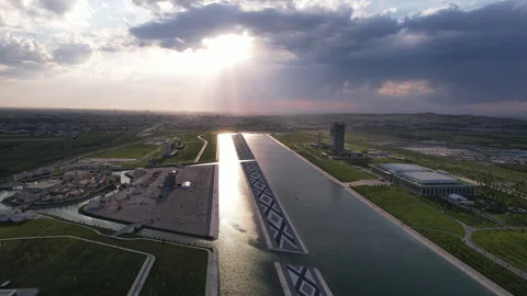 The Silk Road Samarkand resort at sunset. Samarkand, Uzbekistan - May 25, 2023 Stock Footage 257988249