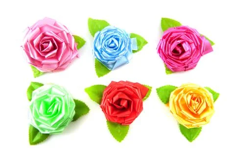 Silk roses Stock Photos