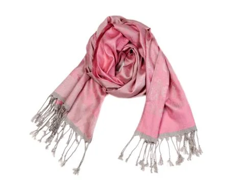 Silk scarf, isolate Stock Photos