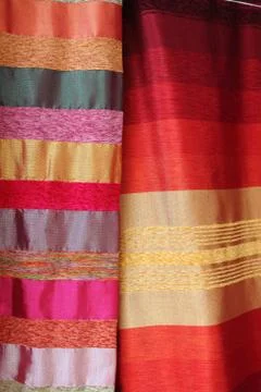 Silk scarves 스톡 사진