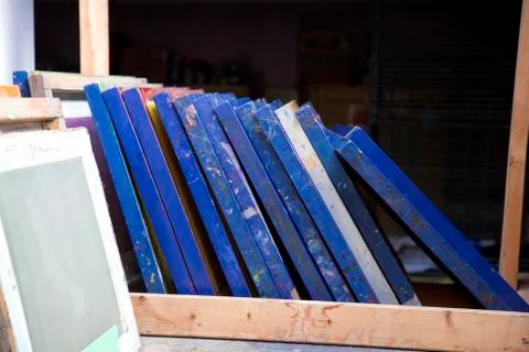 Silk screen Stock-Fotos