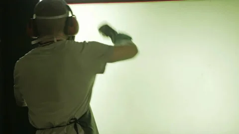 Silk screen printing process - cleaning a screen with water. Video stock 96177035