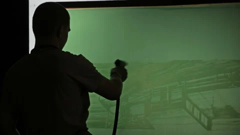 Silk screen printing process - rinse out image silk screen Video stock 96178858