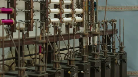 Silk Shop Machinery Stock Footage 206561705