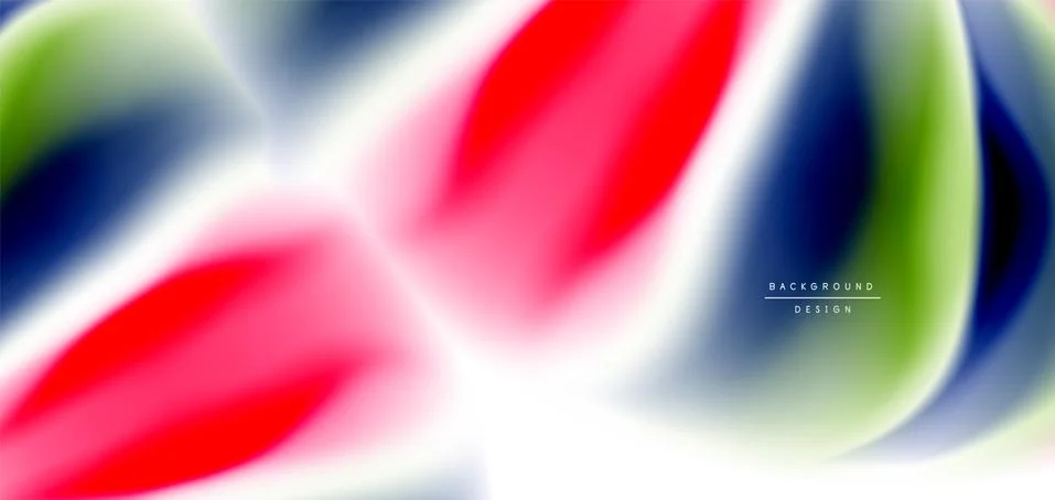 Silk smooth lines on white, liquid fluid color waves. Vector Illustrations For イラスト素材