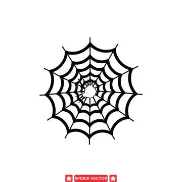 Silk Spinners  Intriguing Spider Silhouette Bundle for Web Developers Stock Illustration