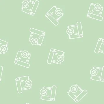 Silk textile line seamless pattern Stock Illustration