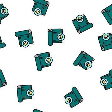 Silk textile vector seamless pattern 库存插图