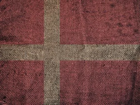 Silk texture flag of Denmark Stock Photos