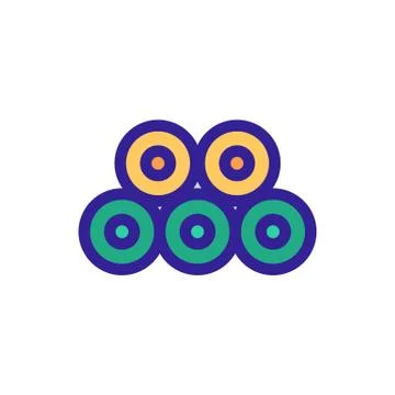 Silk thread icon vector. Isolated contour symbol illustration 스톡 일러스트