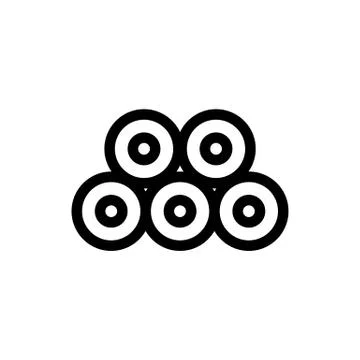 Silk thread icon vector. Isolated contour symbol illustration イラスト素材