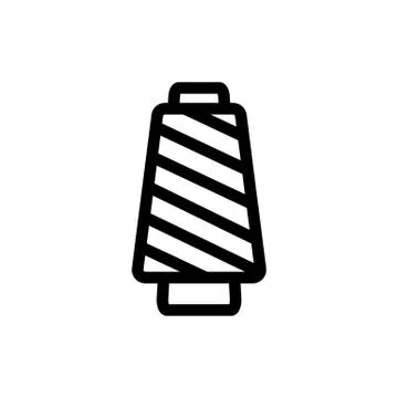 Silk thread icon vector. Isolated contour symbol illustration Stock Illustration