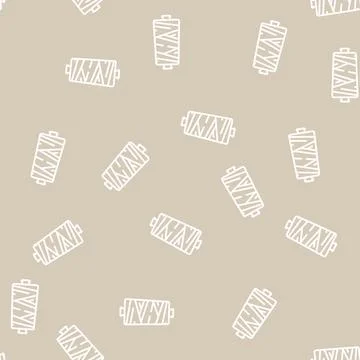 Silk thread line seamless pattern Stock Illustration