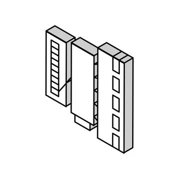 Silk thread production industry machine isometric icon vector illustration Illustrazione stock