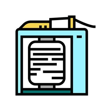 Silk thread roll winding process color icon vector illustration Illustrazione stock