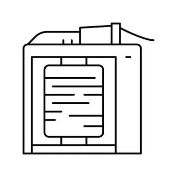 Silk thread roll winding process line icon vector illustration Illustrazione stock