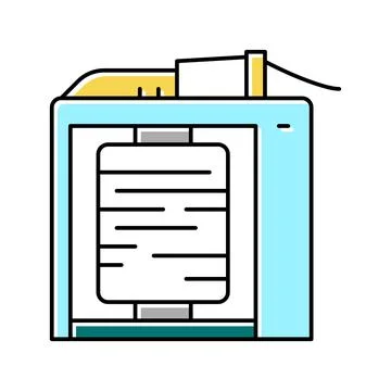 Silk thread roll winding process color icon vector illustration Illustrazione stock