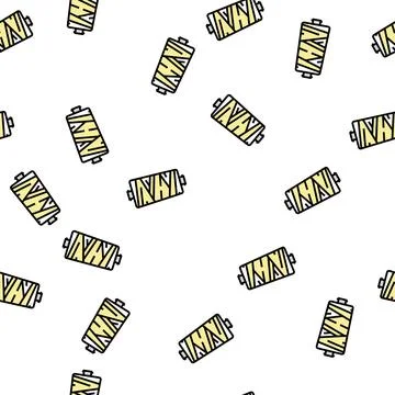 Silk thread vector seamless pattern Stock Illustration