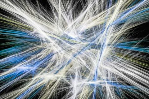 Silk threads in the dark - abstract design Stock Illustration