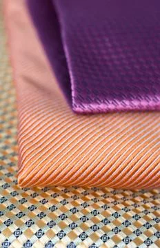 Silk ties Foto stock