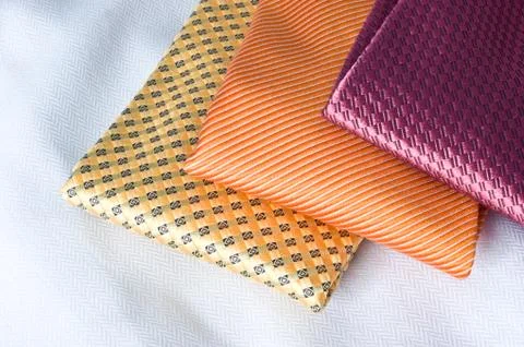 Silk ties Foto stock