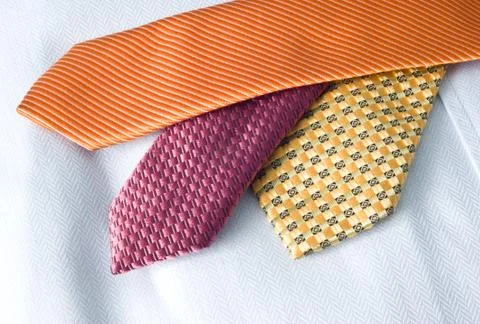 Silk ties Foto stock