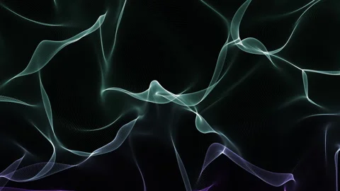 Silk Waves 3D render Loop Stock Footage 157630929