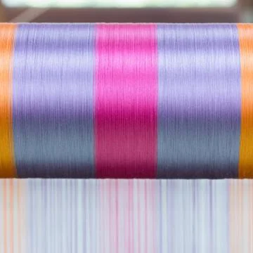 Silk weaving Stock Photos