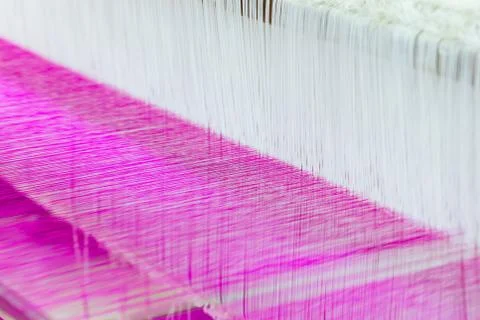 Silk weaving Stock Photos