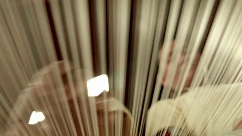 Silk Weaving (Unusual Perspective) Stock Footage 74192313