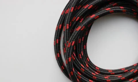 Silk wire wound in circle form with empty space Stock Photos