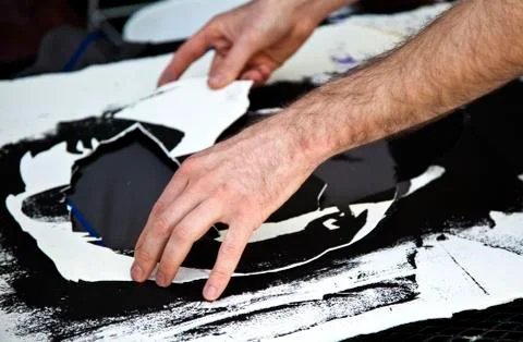 Silkscreening Stock-Fotos