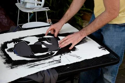 Silkscreening Stock-Fotos